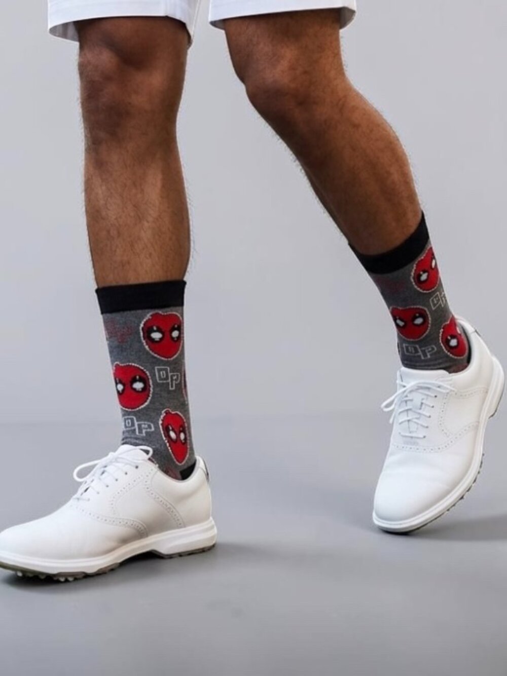 NEW DeadPool Crew Socks Men’s 8- 12 set of 2 Pairs Marvel